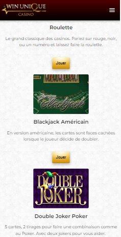 Découvrez les Exclusivités de Win Unique Casino en France en Ligne, win unique casino application